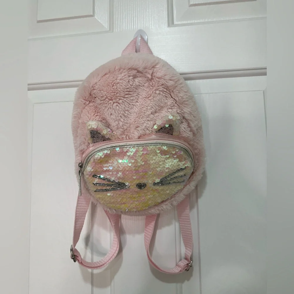 Girls Kitty Sequin Mini Backpack‎